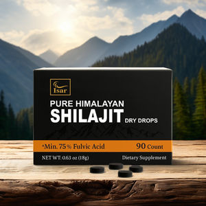 OEM Himalaya Shilajit Dry Drops 200mg avec plus de 85 oligo-éléments, acide fulvique, énergie et soutien immunitaire pour adultes, comprimés de Shilajit - Product Image 1
