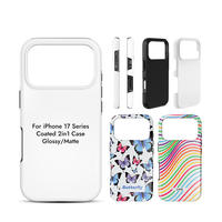 Funda Personalizada para Teléfono Móvil 2 en 1, TPU+PC, Doble Capa, Sublimación 3D, con Diseño OEM para iPhone 17 Air Pro Max