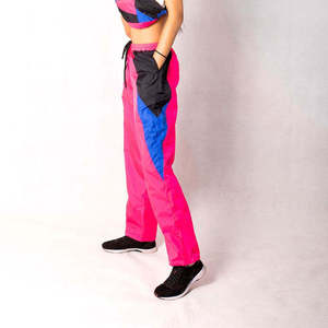 Wholesale Retro 80s 90s Vintage Solid Casual Windbreaker <b>Set</b> Women Men Hooded Tracksuit <b>Waterproof</b> Sportswear Neon Jogging Suit - Product Image 4