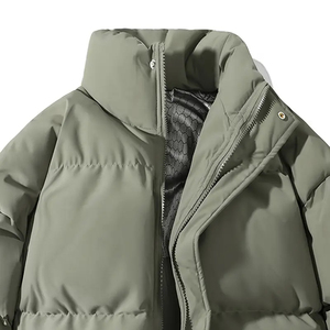 OEM/ODM Custom New Men's Oversized <b>Winter</b> Puffer Jacket <b>Thick</b> Insulated Casual Streetwear <b>Coat</b> Windproof Solid Color Outerwear - Product Image 3