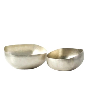 Bols en métal pour collations et biscuits, bols décoratifs argentés, ensembles cadeaux, décoration de table pour événements et fêtes, bols de service, prix de gros - Product Image 1