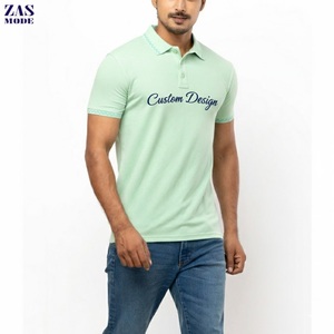 Chemise de golf de luxe pour homme en polyester/coton, tricotée unie, disponible en gros, coupe ajustée, anti-plis, imprimée, manches longues - Product Image 1