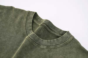 T-shirt délavé à l'acide de haute qualité, coupe oversize, avec logo personnalisé, style vintage, coupe carrée, t-shirts vierges - Product Image 2