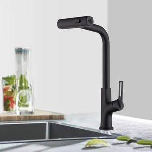 Rubinetto da Cucina Monocomando con Doccetta Estraibile, Rotazione a 360 Gradi, Design a Cascata - Product Image 2