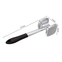 SURTECHS INTERNATIONAL Grand attendrisseur de viande double face en acier inoxydable et plastique, marteau de cuisine avec poignée antiadhésive