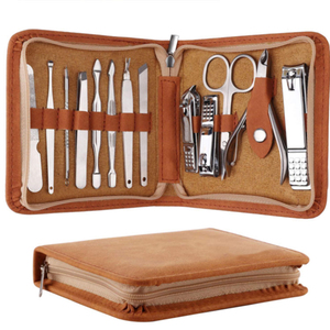 8pcs High Quality Manicure Set With Sharp Blades <b>Nail</b> Clipper Scissor for Baby Infant Foot Grooming Comes Leather Zipper Case - Product Image 1