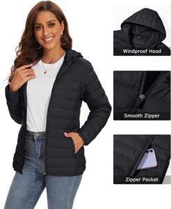 Seamless Heat-Sealed Women's Puffer <b>Jacket</b> Down Proof <b>Waterproof</b> <b>Parka</b> - Product Image 6
