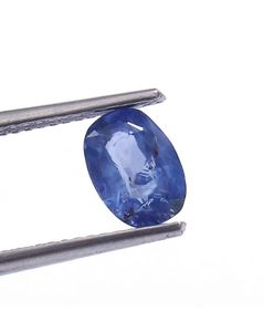 Zafiro azul natural sin calentar, corte ovalado. Zafiro natural para joyería. - Product Image 1