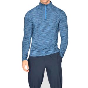 เสื้อผ้ากีฬาแบบสวมใส่สบาย แห้งเร็ว กระชับกล้ามเนื้อ พิมพ์ลาย OEM เป็นมิตรกับสิ่งแวดล้อม พร้อมบริการสกรีนแบรนด์ตามสั่ง เสื้อแจ็คเก็ตแบบครึ่งซิปสำหรับวิ่งจ๊อกกิ้ง - Product Image 1