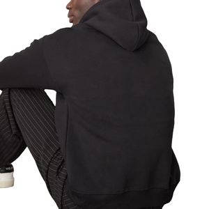 Transpirable personalizado peso pesado algodón sudaderas con capucha hombres de gran tamaño Puff estampado gráfico Streetwear pulóver Hip Hop sudadera - Product Image 3