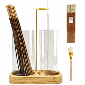 Torre de Incienso Premium de Madera de Teca con Madreperla - Artesanal al por Mayor - Product Image 2