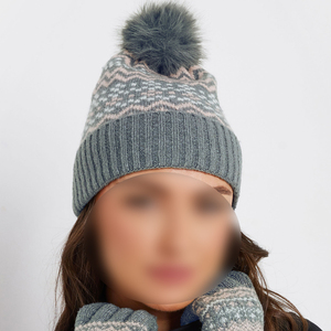 Soft Knit <b>Winter</b> Beanie <b>Hat</b> With Gloves Unisex Stretch Warm Cap for Outdoor Activities Travel and Streetwear - Product Image 2
