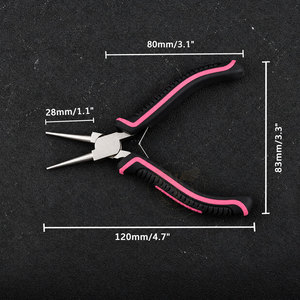 Alicates de punta redonda de 5 pulgadas para hacer joyas, alicates para hacer bucles de alambre, lisos - Product Image 6