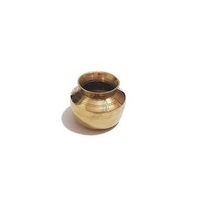 Kalash Lota en Métal Doré Écologique pour Pooja Traditionnel et Rituel de Puja Moderne à Domicile ou au Temple