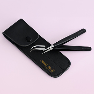 แหนบสำหรับต่อขนตาแบบโค้งสแตนเลสสำหรับการต่อขนตา - Product Image 6