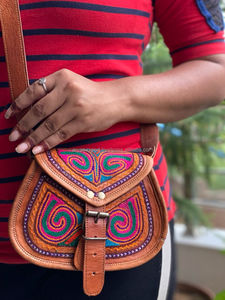 Bolso de cuero de cabra hecho a mano, bandolera cruzada de 5x7 pulgadas - Product Image 6