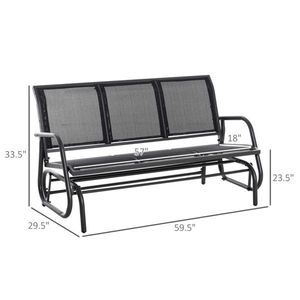 Outdoor Courtyard Seats for 3 People Patio Benches - Product Image 5