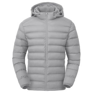 Custom Made Long <b>Thin</b> Front Hooded Puffer <b>Jacket</b> Summer Warm Trendy Fashion <b>Waterproof</b> Breathable Soft Filling Premium Quality - Product Image 1