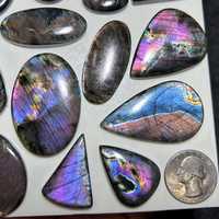 Cabochon multi-quartz naturel, pierre lâche chatoyante pour la fabrication de bijoux, fourniture pour anneaux et pendentifs faits à la main, taille coussin, certifié par une tierce partie