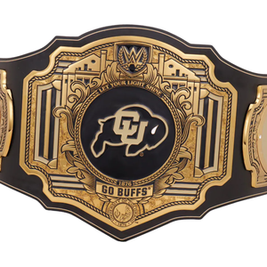 เข็มขัดแชมป์ CU Boulder Go Buffs แบบปรับแต่งได้ เข็มขัดกีฬาระดับพรีเมียม รางวัลคุณภาพสูงสำหรับแฟนๆ และนักสะสม CU - Product Image 2