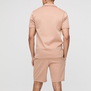 Hot Sale Summer 100% Cotton Streetwear <b>Tracksuit</b> Custom Logo Embroidery T Shirt and <b>Shorts</b> <b>Mens</b> <b>Short</b> Set - Product Image 2