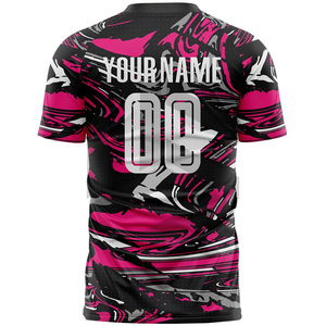 Wholesale Custom <b>Soccer</b> Jersey 100% Polyester Short Sleeve UV Protection Breathable Anti-Bacterial 220g Training Uniform Unisex - Product Image 2
