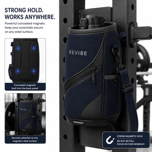Bolsa Magnética para Botella de Gimnasio, Organizador Compacto de Accesorios de Fitness, Logotipo Personalizado, MOQ Bajo, Fabricante Mayorista - Product Image 1