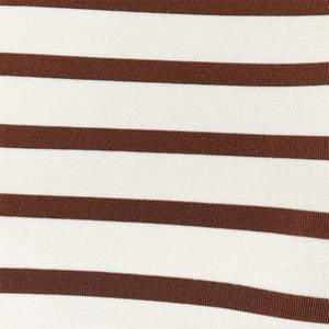 OEM Manufacturer High Quality Women's Striped <b>Crop</b> <b>Top</b> Crew Neck Short Sleeve Casual T-Shirt Spring Summer 100% Cotton Knitted - Product Image 3