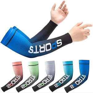 Sublimated <b>Arm</b> <b>Sleeve</b> <b>Compression</b> UV Protection Elastic Custom Logo Sublimation Sports Cooling Cycling Basketball Wholesale OEM - Product Image 1