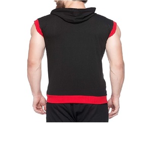 Vêtements de sport de haute qualité pour hommes, vêtements de fitness, sweat à capuche sans manches avec fermeture éclair - Product Image 4