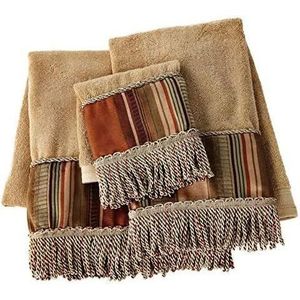 Set di Asciugamani da Bagno Moderno Contemporaneo in 3 Pezzi, Decorazione Classica di Lusso, Include Asciugamano da Bagno, Asciugamano per Mani, Asciugamano per Viso - Product Image 4