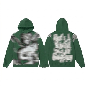 เสื้อฮู้ดดี้ผ้าฟลีซคุณภาพสูง 380 กรัม ไม่มีเชือกผูก ทรงหลวม ไหล่ตก สำหรับผู้ชาย ผ้าฝ้าย ขายส่ง รับสั่งทำ ปักลาย พิมพ์ลาย - Product Image 4