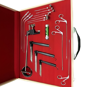 Ensemble d'instruments chirurgicaux ORL en acier inoxydable, outils manuels, classe I, certifié CE, étui de rangement rouge, BSI-2788, garantie 1 an - Product Image 1