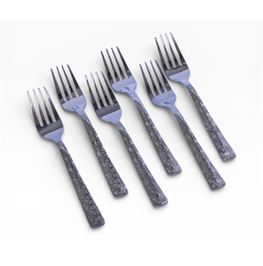 Juego de tenedores de acero inoxidable de 6 piezas, 4 puntas, pulido espejo, modernos, para postre y pastel, aptos para lavavajillas, a precios bajos - Product Image 5