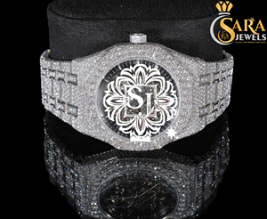 Best Quality <b>Automatic</b> Moissanite Diamond Wrist Watch Luxury Hip Hop Style 20mm Width Stainless Steel Band New Glass Business - Product Image 4