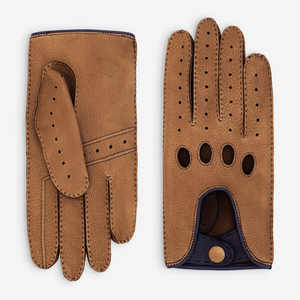 Gants de vélo noirs personnalisés OEM en cuir véritable, écologiques, compatibles écran tactile, toutes saisons, ajustement extensible, livraison directe usine - Product Image 3