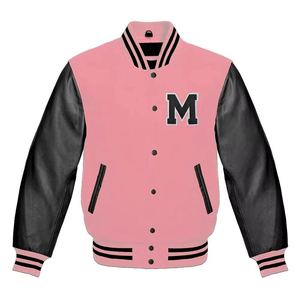 Trendy Women Varsity <b>Jacket</b> Custom Letterman <b>Jackets</b> OEM ODM Casual Sportswear Fleece <b>Baseball</b> <b>Jacket</b> Autumn Winter Style - Product Image 1
