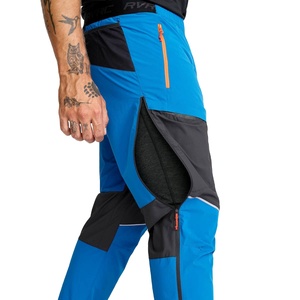 Ensemble survêtement pour homme en nylon imperméable, coupe ample, bleu, avec veste coupe-vent brodée et pantalon, vente en gros - Product Image 3