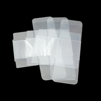 Boîte carrée pliable en PET transparent 60x60x60mm, emballage cube transparent avec vernis pour bougies parfumées, cires fondantes, emballage cadeau