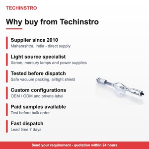 Lámpara de Xenón de Arco Corto de 1000W para Laboratorio, Fuente de Luz de Alta Potencia para Simulación Solar y Equipos de Prueba Óptica Industrial OEM - Product Image 4