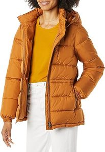 Veste matelassée légère en duvet orange pour homme, fermeture éclair, col montant, coupe classique, vêtements d'extérieur pour l'automne - Product Image 6
