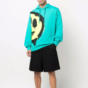 Sweat-shirt d'hiver personnalisé OEM en gros pour homme, style urbain, pull thermique uni, à capuche, tendance, en tissu polaire 100 % coton - Product Image 2