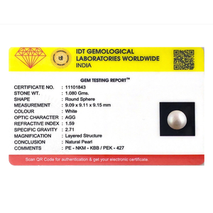 5.4 Carat Natural Freshwater Coin Pearl Loose Gemstone for Jewelry Making - Product Image 3