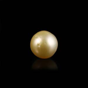 Natural Color Loose Pearl Gemstone-4.85 Carat Golden Seawater Pearl for Fine Jewelry - Product Image 2