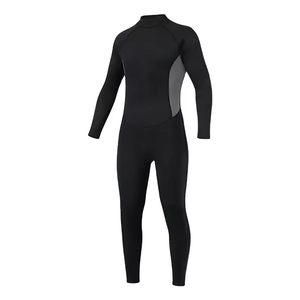 Combinaison de plongée intégrale unisexe, fermeture éclair sur la poitrine, imprimée, manches longues, néoprène 2,0 mm, col rond, couleurs contrastées, imperméable, toutes saisons, adulte - Product Image 4