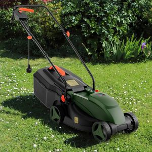 Tagliaerba Elettrico Industriale da 13,5 Pollici, 12 Ampere, con Altezza di Taglio Regolabile e Cesto di Raccolta Erba - Product Image 2