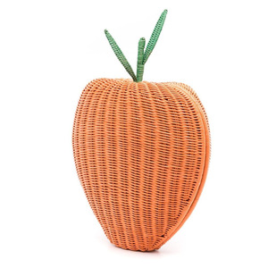 Sacs en forme de mandarine orange pour écolière nouveau style enfant enfants cartable enfants sac à bandoulière en rotin fait main - Product Image 4