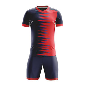 Tenues de football personnalisées à manches longues respirantes à col en V pour adultes, ensemble de vêtements de sport d'hiver avec design personnalisé multicolore - Product Image 5