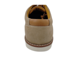 Chaussures Derby décontractées pour hommes Dlords en daim marron, confortables, respirantes, antidérapantes, avec doublure en maille et semelle extérieure en caoutchouc - Product Image 4