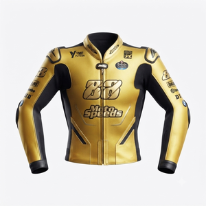 Men’s Cowhide Leather <b>Racing</b> <b>Jacket</b>/Chaqueta MotoCP Style CE Level 2 Armor Motorcycle Track Riding Protective Gear CE - Product Image 1